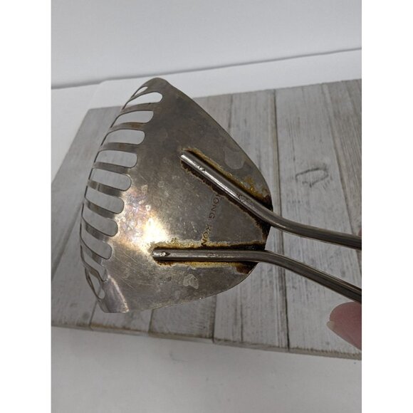 Metal Skimmer Drainer #4 Strainer Blender 10 1/2" Hong Kong - Picture 7 of 7